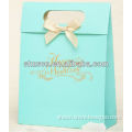 Hotest Customized Colorful Paper bag with bowknot